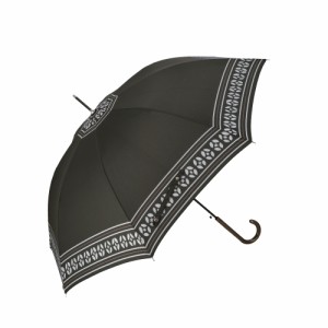 【フォークロア風/98ブラック】 傘 レディース ジャンプ 通販 おしゃれ 長傘 60cm 雨傘 ブランド ワンタッチ 長傘 8本骨 かわいい 軽量 