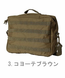 【3.コヨーテブラウン】 MOLLE ショルダーバッグ ボストンバッグ 旅行 定番 迷彩 ミリタリー 革 ショルダーバック 斜めがけ メンズ