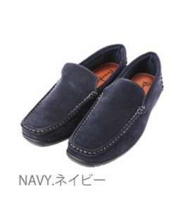 【NAVY.ネイビー】【40(25-25.5cm)】 ドライビングシューズ ブラジリアン BRAZYLIAN スリッポン ベーシック オールシーズン リラックス 