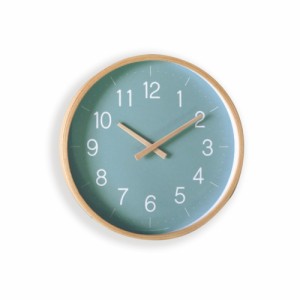 【BLUE】 壁掛け時計 おしゃれ 通販 掛け時計 ウォールクロック L CAMPAS キャンパス 木製 木目調 北欧 テイスト かけ時計 掛時計 音がし