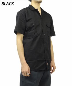 【Black】【L】 ディッキーズ ワークシャツ ディッキーズ シャツ ディッキー ワーク系 定番 メンズ Dickies 半袖 ワークシャツ