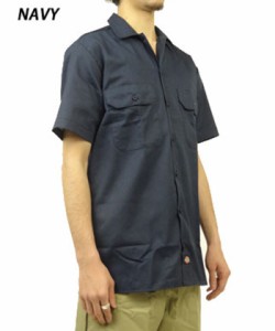 【Navy】【M】 ディッキーズ ワークシャツ ディッキーズ シャツ ディッキー ワーク系 定番 メンズ Dickies 半袖 ワークシャツ