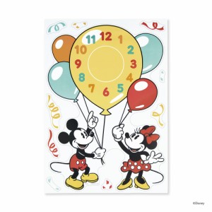 【01ミッキー＆ミニー】 ウォールクロック ステッカー 通販 ディズニー グッズ 壁掛け時計 時計 クロック キャラクター ミッキー ミニー 