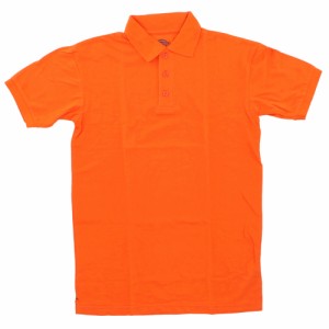 【OR.Orange】【サイズL】 ポロシャツ メンズ 半袖 通販 白 ゴルフ 作業着 おしゃれ 50代 40代 大きいサイズ 小さい ブラック 黒 シンプ