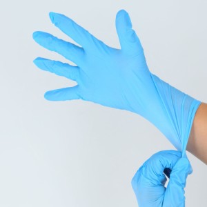 【ブルー】【SSサイズ】 ニトリル手袋 パウダーフリー 食品衛生法 適合 通販 ブルー 青 ニトリルグローブ ニトリル 手袋 100枚 使い捨て 