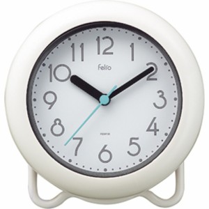 【ホワイト】 MAG マグ 防水 置掛時計 時計 置掛両用 通販 置き時計 壁掛け時計 壁掛け タオルハンガー 置掛両用時計 シンプル デザイン 
