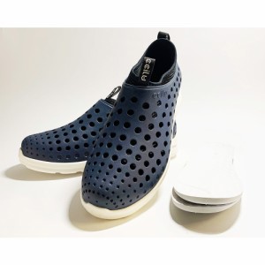 【NAVY/BLACK】【23cm】 ccilu 靴 通販 チル シューズ メンズ レディース スリッポン サンダル 抗菌 防臭 オフィスサンダル 約 23 24 25 