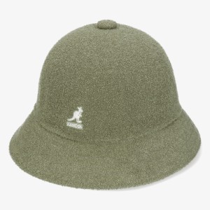 【OILGREEN】【Mサイズ】 kangol カンゴール 帽子 通販 バケットハット メンズ ハット 男性用 夏 春 バケハ パイル カンガルー バミュー