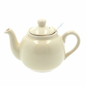【アイボリー】 ロンドンポタリー ティーポット 通販 紅茶 ポット 陶器 London Pottery おしゃれ かわいい 茶器 急須 モダン 茶こし付き 