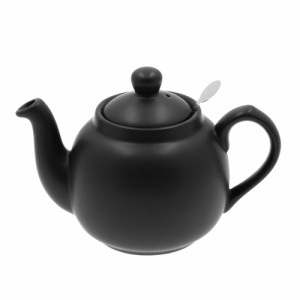 【マットブラック】 ロンドンポタリー ティーポット 通販 紅茶 ポット 陶器 London Pottery おしゃれ かわいい 茶器 急須 モダン 茶こし
