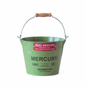 【カーキ】 マーキュリー バケツ 通販 ブリキバケツ スモール 雑貨 おしゃれ MERCURY 小さめ ブリキ スチール ガーデニング 花壇 植木鉢 