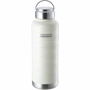 【ホワイト】 水筒 1リットル 直飲み 通販 洗いやすい 広口 ステンレスボトル おしゃれ 1l マグボトル 保冷 保温 シンプル マイボトル 部