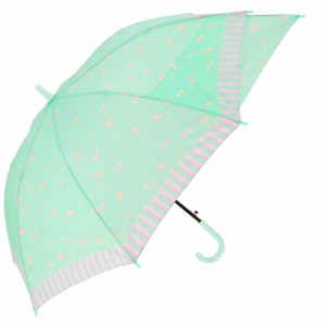 【キャンディユニコーンMINT】 キッズ 傘 男の子 通販 伸びる傘 55cm 雨傘 傘 シンプル 無地 雨具 レイングッズ 子供 子ども こども ボー