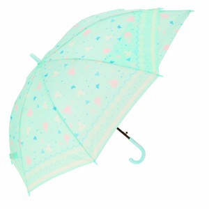 【プリンセスMINT】 キッズ 傘 男の子 通販 伸びる傘 55cm 雨傘 傘 シンプル 無地 雨具 レイングッズ 子供 子ども こども ボーイズ おし