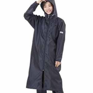 【ネイビー2】【L】 レインコート レディース OUTDOOR レインコート かわいい かっぱ 定番 カッパ 合羽 雨具 撥水 おしゃれ レインウェア