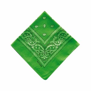 【GREEN】 バンダナ 通販 スカーフ 柄 BANDANNA マスク ハンカチ ターバン 帽子 おしゃれ 定番 ディスプレイ アクセサリー メンズ レディ