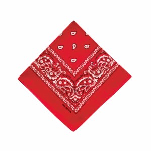 【RED】 バンダナ 通販 スカーフ 柄 BANDANNA マスク ハンカチ ターバン 帽子 おしゃれ 定番 ディスプレイ アクセサリー メンズ レディー