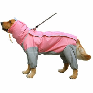 【ピンク】【22号】 犬 レインコート 中型犬 通販 大型犬 ポンチョ 犬レインコート ペットレインコート 犬用 犬服 犬用レインコート 雨具