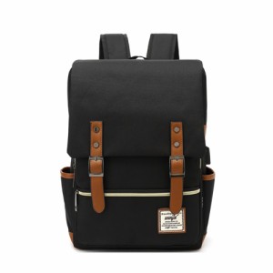 【ブラック】 フラップ リュック 通販 2way リュックサック バックパック フラップリュック キャンバスリュック 大容量 軽量 スクエア 鞄