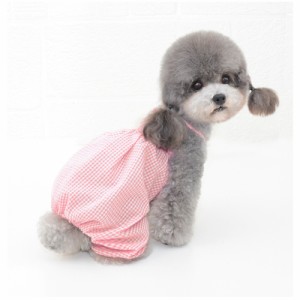 【ピンク】【Sサイズ】 犬 オーバーオール 通販 パンツ 犬服 ドッグウェア いぬ イヌ ペット服 ルームウェア つなぎ 犬用つなぎ ふわふわ