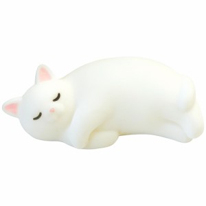 【しろぷにねこ】 リストレスト かわいい 通販 ねこ ネコ 猫 スマホスタンド リラックス 柔らかい 癒し パソコングッズ マウスパッド ミ