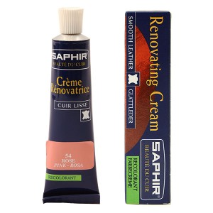 【54.ピンク】 SAPHIR サフィール カラー補修クリーム 皮 カバン 定番 茶レザー 用品 皮製品 補色 通販 補修クリーム ブラウン