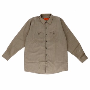 【Khaki/Black】【サイズL】 red kap ワークシャツ レッドキャップ SP14 通販 メンズ ブランド redkap おしゃれ シャツ 長袖 襟付 大人 