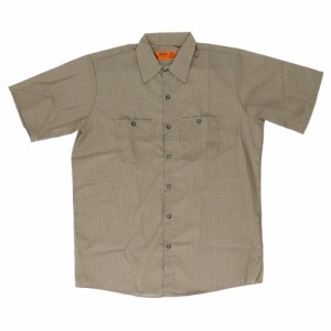 【Khaki/Black】【サイズM】 red kap ワークシャツ レッドキャップ SP24 通販 メンズ ブランド redkap おしゃれ シャツ 半袖 襟付 大人 