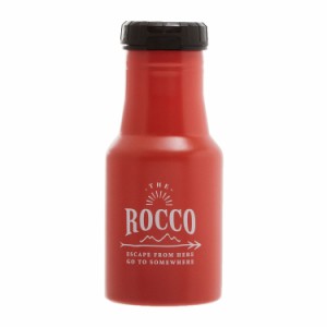 【レッド】 ステンレスボトル ROCCO ロッコ 通販 ワンタッチボトル 350ml 0.35l マイボトル アウトドア キャンプ トレッキング 保冷 保温