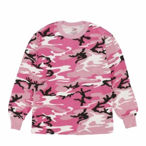 【8497.Pink】【1.USサイズS】 ロスコ シャツ 通販 ブランド ROTHCO メンズ tシャツ おしゃれ 長袖 Camo 迷彩 USAモデル 米軍 カモフラ 