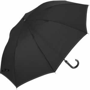 【skm70011.ステッチブラック】 傘 メンズ ジャンプ 通販 大きい さかさかさ 70cm 耐風強化傘 無地 チェック ストライプ グラスファイバ
