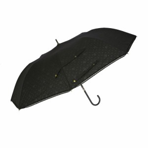 【ドット＆リボンBKxBK】 傘 晴雨兼用 通販 レディース トランスフォーム 日傘 雨傘 遮光 UVカット 晴雨兼用傘 コンパクト HYGGE ブラン