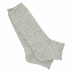 【グレー】 レッグウォーマー レディース 通販 ソックス 暖かい 靴下 ブランド SMALL STONE SOCKS 足首ウォーマー 厚手 ウール リネン ミ