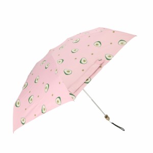【アボカド×ピンク】 折りたたみ傘 レディース 通販 折り畳み傘 かわいい 軽量 コンパクト 軽い 花柄 傘 かさ レディース傘 雨傘 グラス