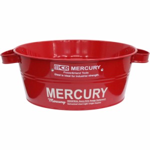 【レッド】 マーキュリー バケツ 通販 ブリキバケツ 雑貨 おしゃれ MERCURY タブバケツ ブリキ スチール ガーデニング 花壇 寄せ植え 鉢