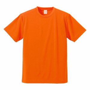 【064.オレンジ】【XL】 ユナイテッドアスレ tシャツ 通販 メンズ レディース 無地 半袖 スポーツ カジュアル 吸水 速乾 白 黒 カラフル 