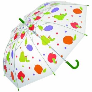 【はらぺこあおむし】 ビニール傘 子供 通販 かわいい 傘 子供用 透明 男の子 女の子 長傘 キッズ 55cm キャラクター ドラえもん キティ 