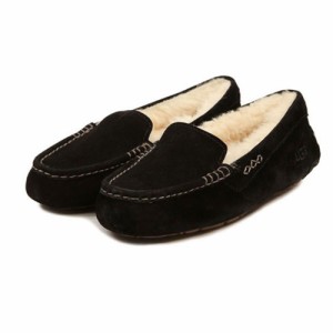 【US10(27.0cm)】【BLK.ブラック】 アグ UGG モカシン アンスレー 3312 1106878 スリッポン 定番 ムートン Ansley 正規品