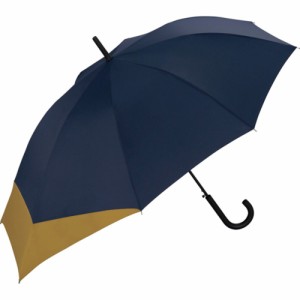 【ネイビーxキャメル】 wpc 傘 通販 長傘 雨傘 ジャンプ傘 メンズ レディース 晴雨兼用 uvカット 日傘 大きい 60cm おしゃれ ユニセック