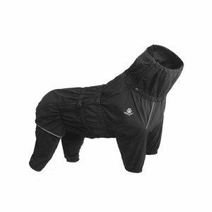 【ブラック】【2XL】 犬 レインコート 大型犬 通販 中型犬 レインポンチョ レインウェア ハーネス ポンチョ 雨具 カッパ 透湿 撥水 犬服 