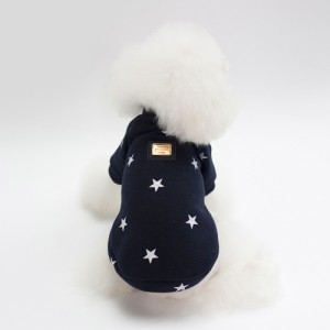 【ネイビー】【2XL】 犬 服 セーター 通販 暖かい 星柄 ぽかぽか 秋 冬 犬用セーター シンプル 犬服 抜け毛防止 ドッグウェア ペット服 