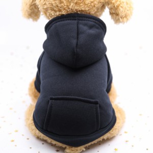 【ネイビー】【XS】 犬服 アウター パーカー 通販 パーカ フード付き 小型犬 ポケット 袖あり 犬 犬の服 猫 猫の服 猫服 防寒 暖かい 超