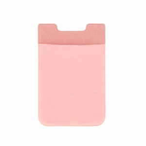 【ピンク】 スマホ カード収納 背面ポケット 通販 カードケース 貼り付け カード入れ ステッカー ポケット カードポケット icカード 定期