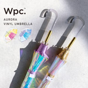 Wpc. 傘 オーロラ バードケージ 雨傘 長傘 ビニール傘 グラスファイバー レディース PT-028 PT-029  おしゃれ かわいい