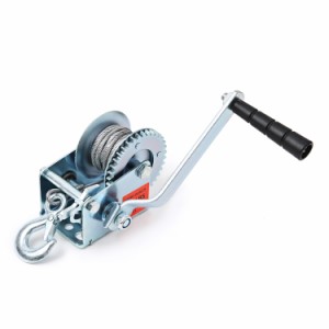 ハンドウインチ 0.5ｔ ワイヤー式 小型 荷積作業 牽引 バイク ハンドウィンチ 手動ウインチ ワイヤー