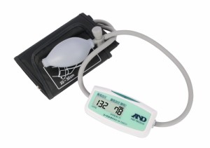 上腕式血圧計 A&D エー・アンド・デイ UA-704ECO 小型 トラベル血圧計 手動加圧 ゴム球 軽量 手のひらサイズ 携帯 旅行 低消費電力 血圧