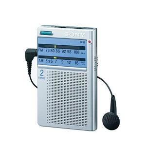 (中古品)ソニー ポケッタブルラジオ 名刺サイズ FM/AM/ワイドFM対応 ダイヤル選局 ICF-T46