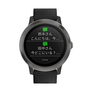 (中古品)GARMIN(ガーミン) スマートウォッチ 時計 GPS アクティブトラッカー 活動量計 vivoactive3 Black Slate日