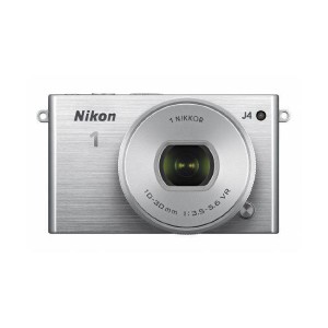 (中古品)Nikon ミラーレス一眼 Nikon1 J4 標準パワーズームレンズキット シルバー J4HPLKSL