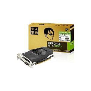 (中古品)玄人志向 ビデオカード GEFORCE GTX 1050Ti搭載 グラフィックボード GF-GTX1050Ti-4GB/OC/SF